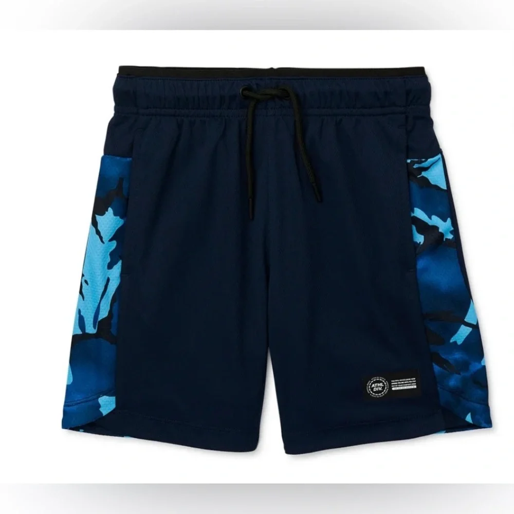🔴 3/$12 Athletic Works Boys Navy Blue Shorts with‎ Drawstring! NWT! Size XS.